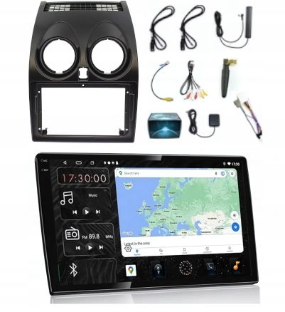 Rádio Gps Android Nissan Qashqai J10 2006-2013 Carplay 6/128GB Modem Sim