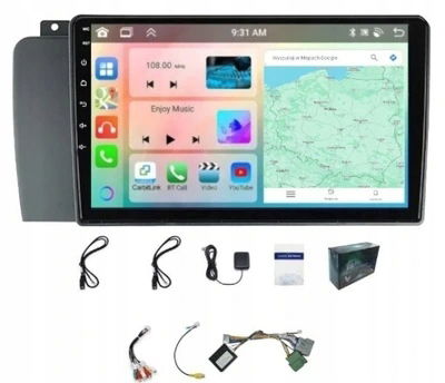 Rádio Gps Android Volvo XC70 S60 V70 2005-2009 Carplay Wifi Usb 6GB 128GB
