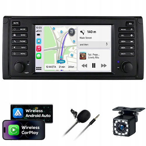Rádio Gps Bmw E39 1996-2003 Bmw X5 E53 2000-2006 Carplay 2GB+32GB Android