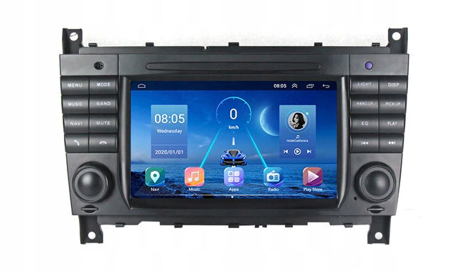 Rádio Mercedes Benz C Clk W209 W203 2005- Android
