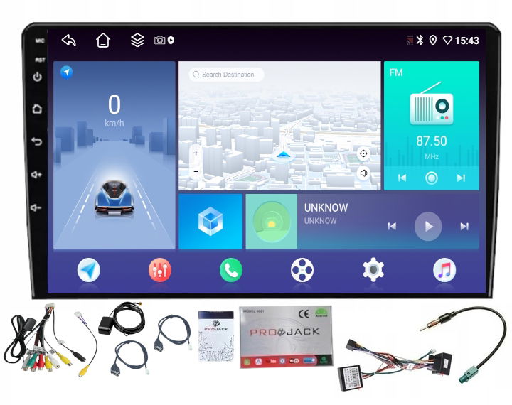 Rádio Navigácia Android Carplay Citroen Berlingo 2008-2018 4GB 64GB Sim