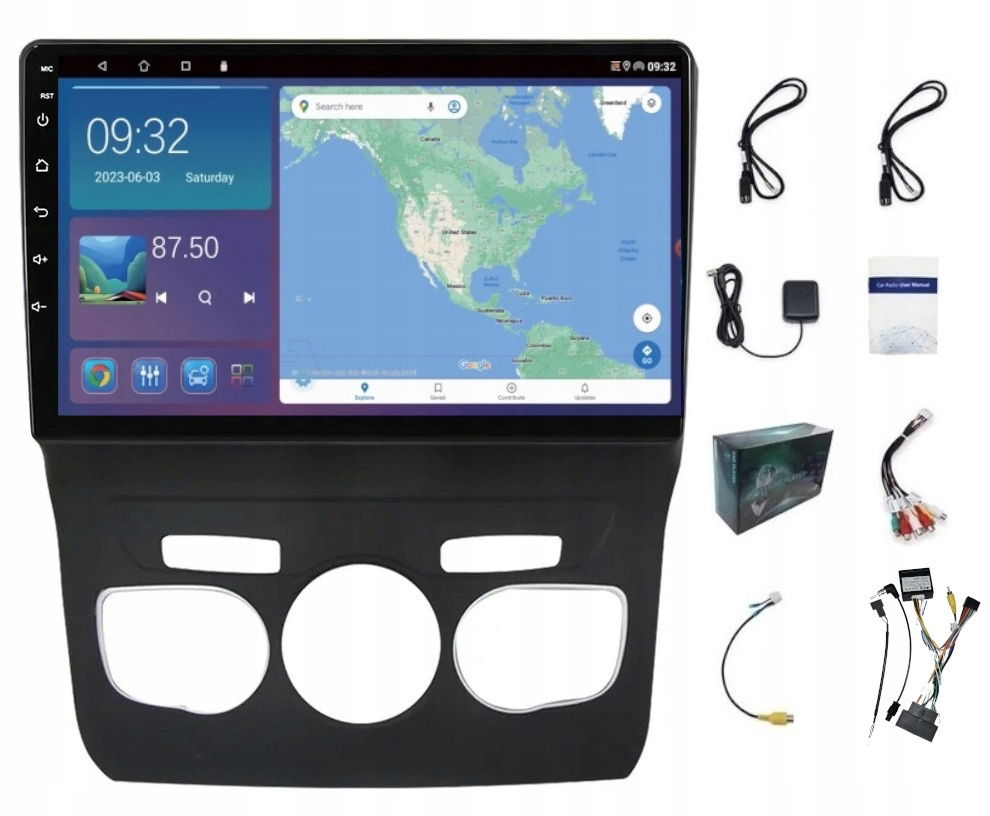 Rádio Navigácia Android Citroen C4 2010-2018 Usb Wifi Carplay Bt 64 Gb