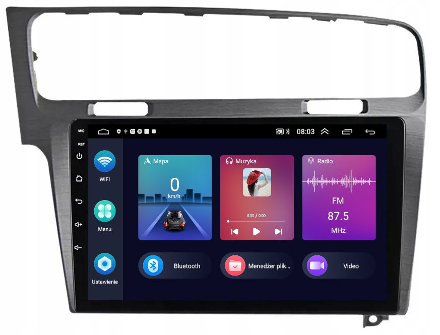 Rádio Navigácia Carplay Android Gps Android Vw Golf 7 2012 -2019 Usb 2/64 Gb