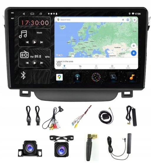 Rádio Navigácia Carplay Android Hyundai I30 Elantra 11-17 6GB 128GB Sim