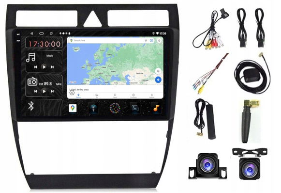 Rádio Navigácia Carplay Gps Android Audi A6 C5 1997-2004 6GB 128GB Sim
