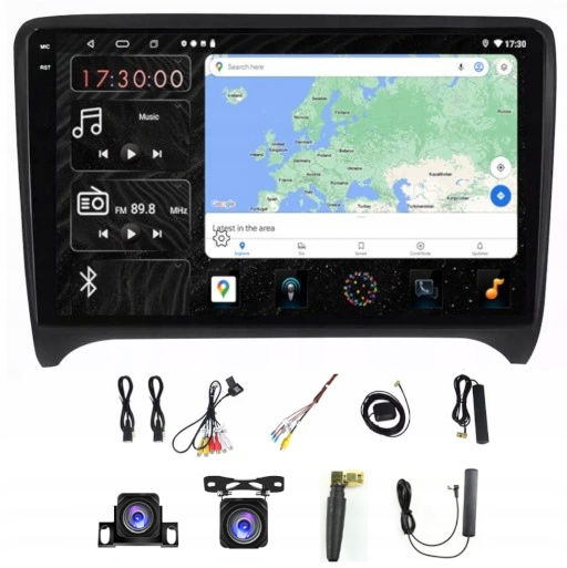 Rádio Navigácia Carplay Gps Android Audi Tt 8J 2006-12 4GB 64GB Sim