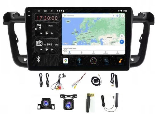Rádio Navigácia Carplay Gps Android Peugeot 508 Usb Wifi Bt 4GB 64GB Sim