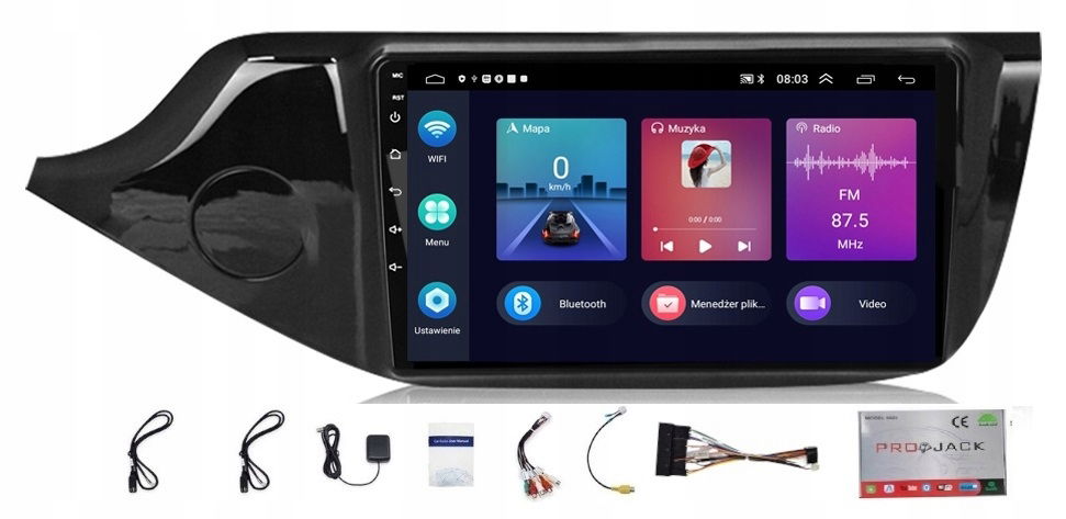 Rádio Navigácia Gps Android Bt Kia Ceed 2012-2018 Carplay Wifi Usb 2/64GB
