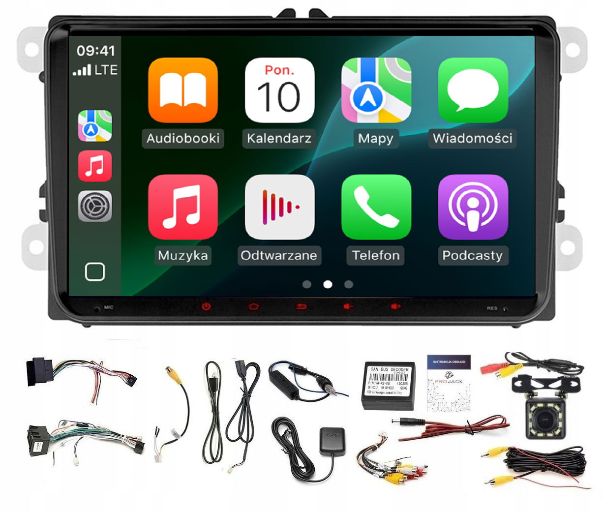 Rádio Navigácia Gps Android Seat Alhambra II 2010-2015 Wifi Carplay 4/64GB