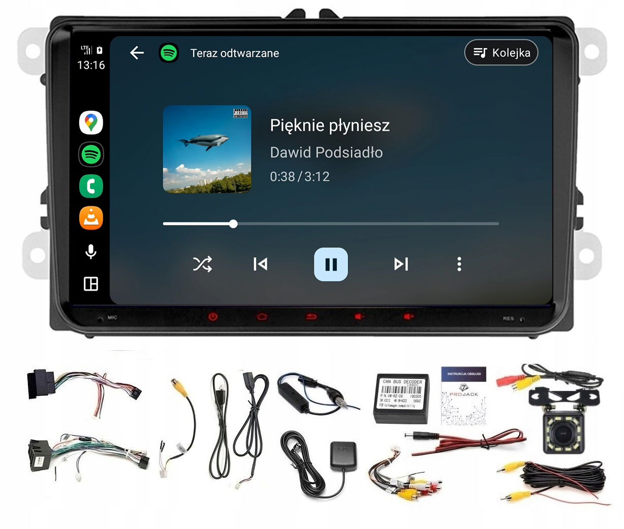 Rádio Navigácia Gps Android Vw Caravelle 2003-2015 Wifi Carplay 4/64GB