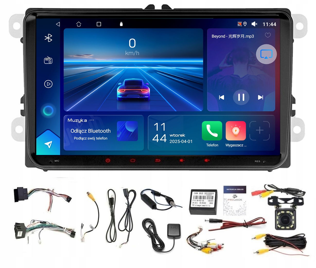 Rádio Navigácia Gps Android Vw Polo V 2009-2017 Usb Wifi Carplay 2/64GB