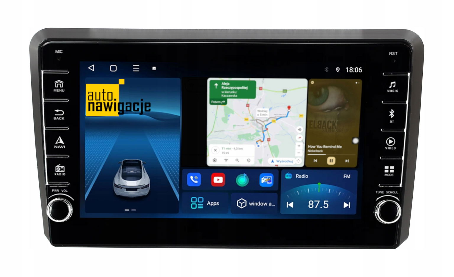 Rádio Navigácia Gps Audi A3 8P 2003-2012 Android