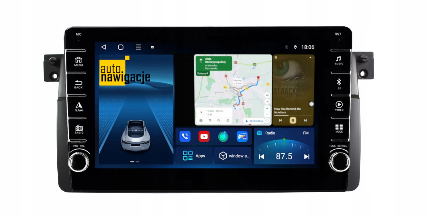 Rádio Navigácia Gps Bmw 3 E46 1999-2005 Android
