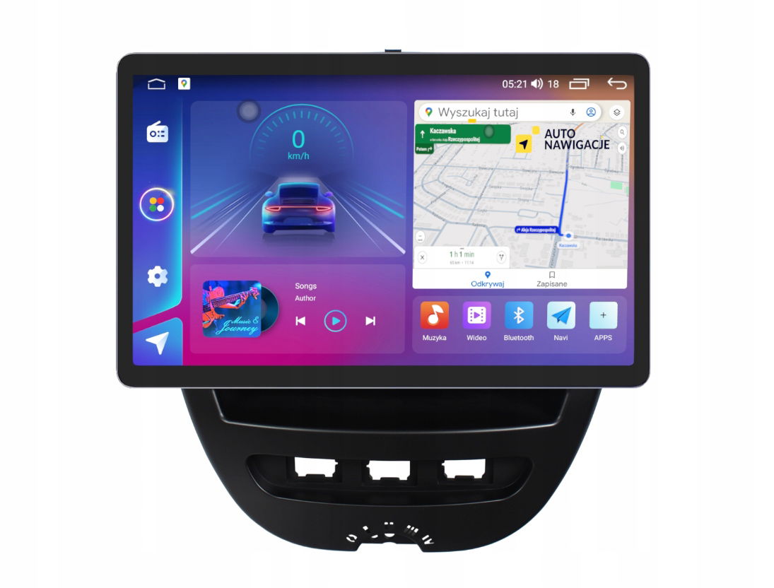 Rádio Navigácia Gps Citroen C1 2005-2014 Android 11,5 Palca