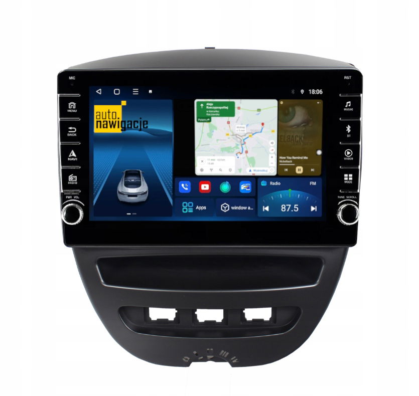 Rádio Navigácia Gps Citroen C1 2005-2014 Android