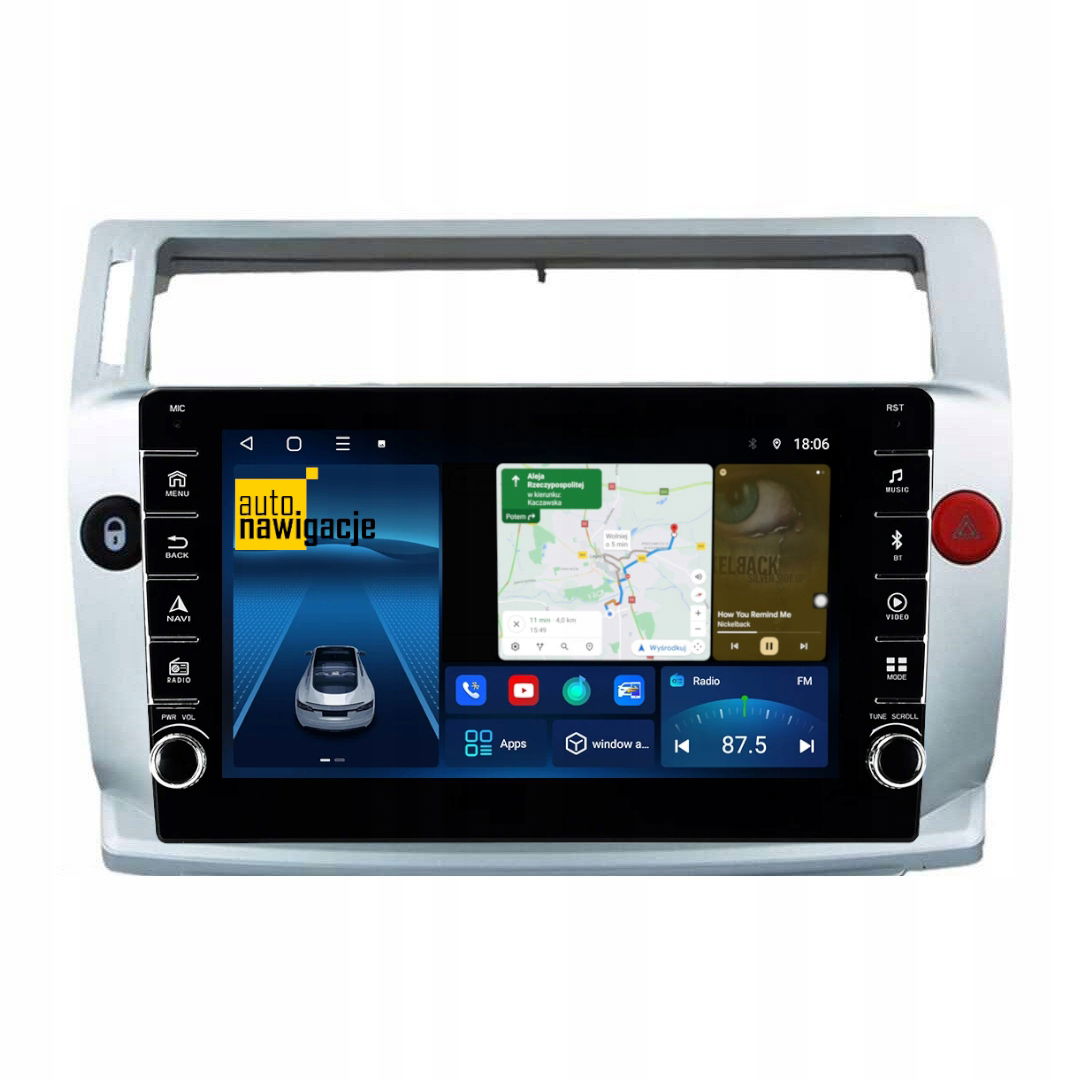 Rádio Navigácia Gps Citroen C4 2004-2010 Android