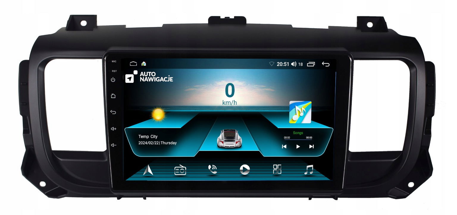 Rádio Navigácia Gps Citroen Jumpy 2016+ Android Carplay 8/128 Gb