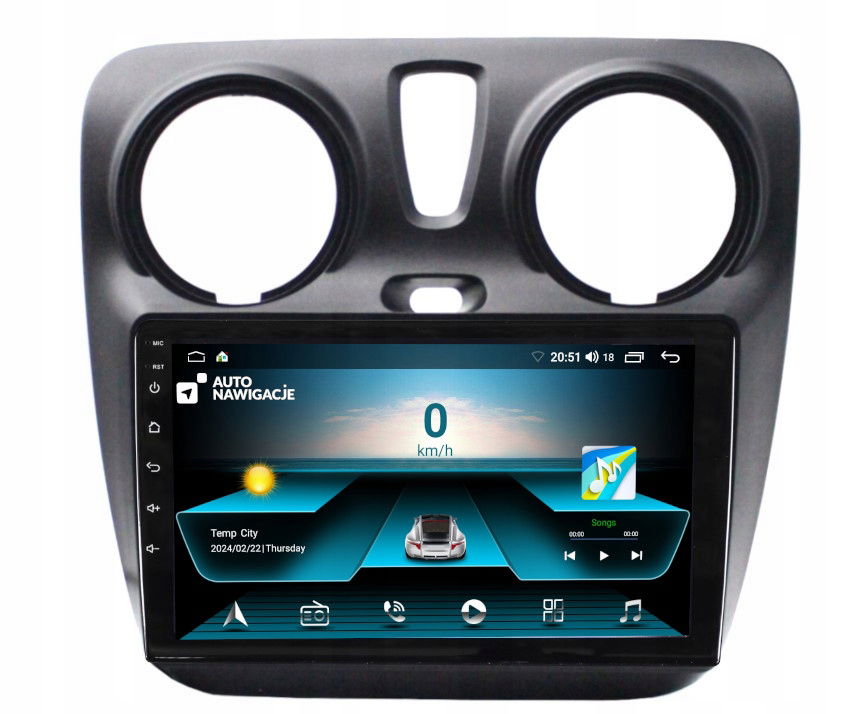 Rádio Navigácia Gps Dacia Lodgy 2012-2020 Android