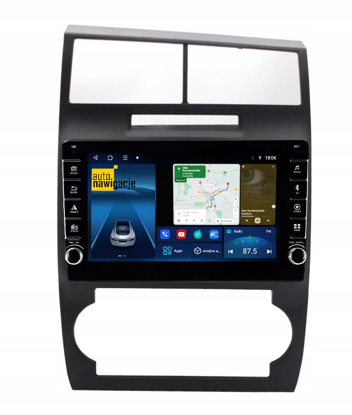 Rádio Navigácia Gps Dodge Charger 2005-2010 Android Carplay 4/64 Gb