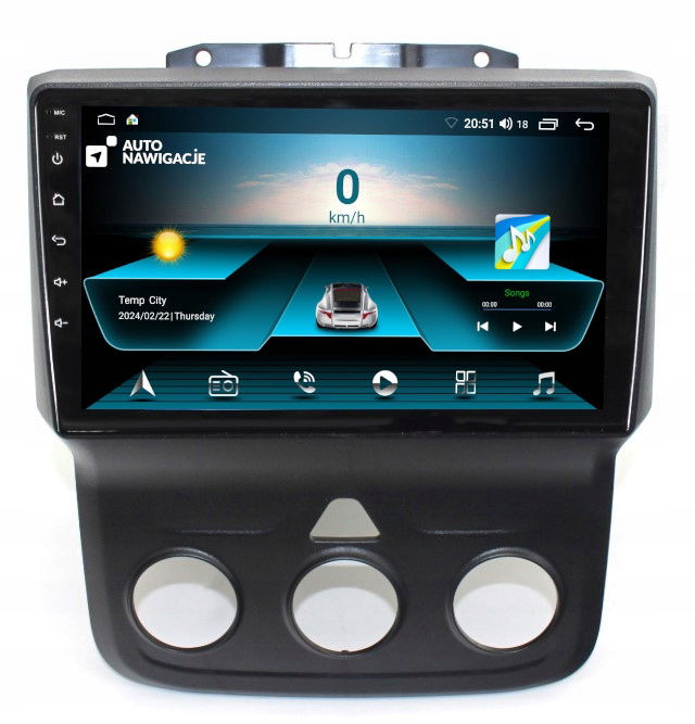 Rádio Navigácia Gps Dodge Ram IV 2500 2012-2019 Android Carplay