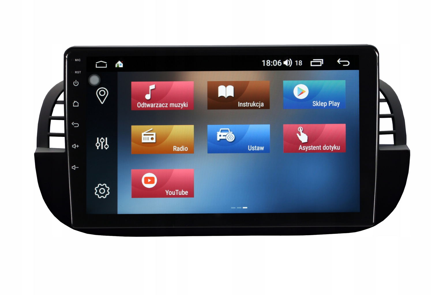 Rádio Navigácia Gps Fiat 500 2007-2014 Android