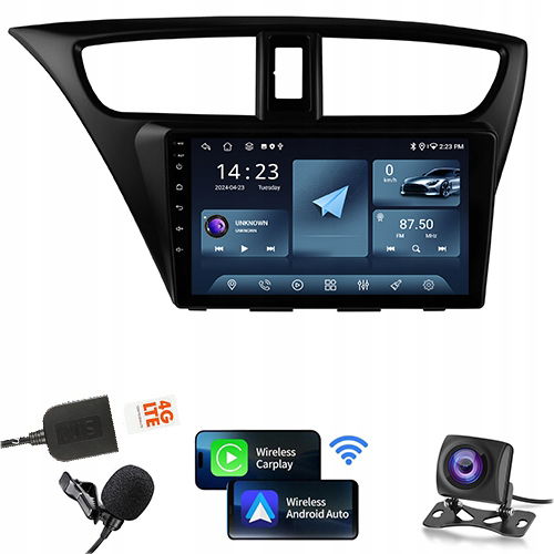 Rádio Navigácia Gps Honda CIVIC IX 2011-2017 Android 6GB 128GB Sim