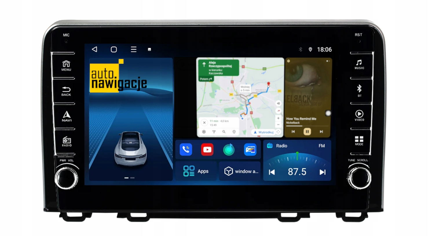 Rádio Navigácia Gps Honda Cr-v V 2018+ Android