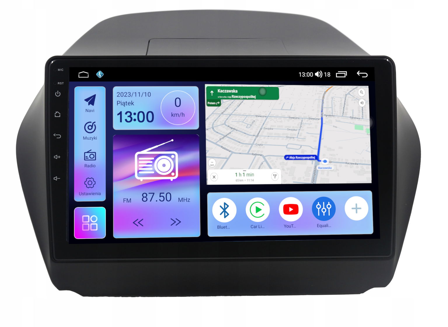 Rádio Navigácia Gps Hyundai IX35 2009-2015 Android Carplay 8/128 Gb