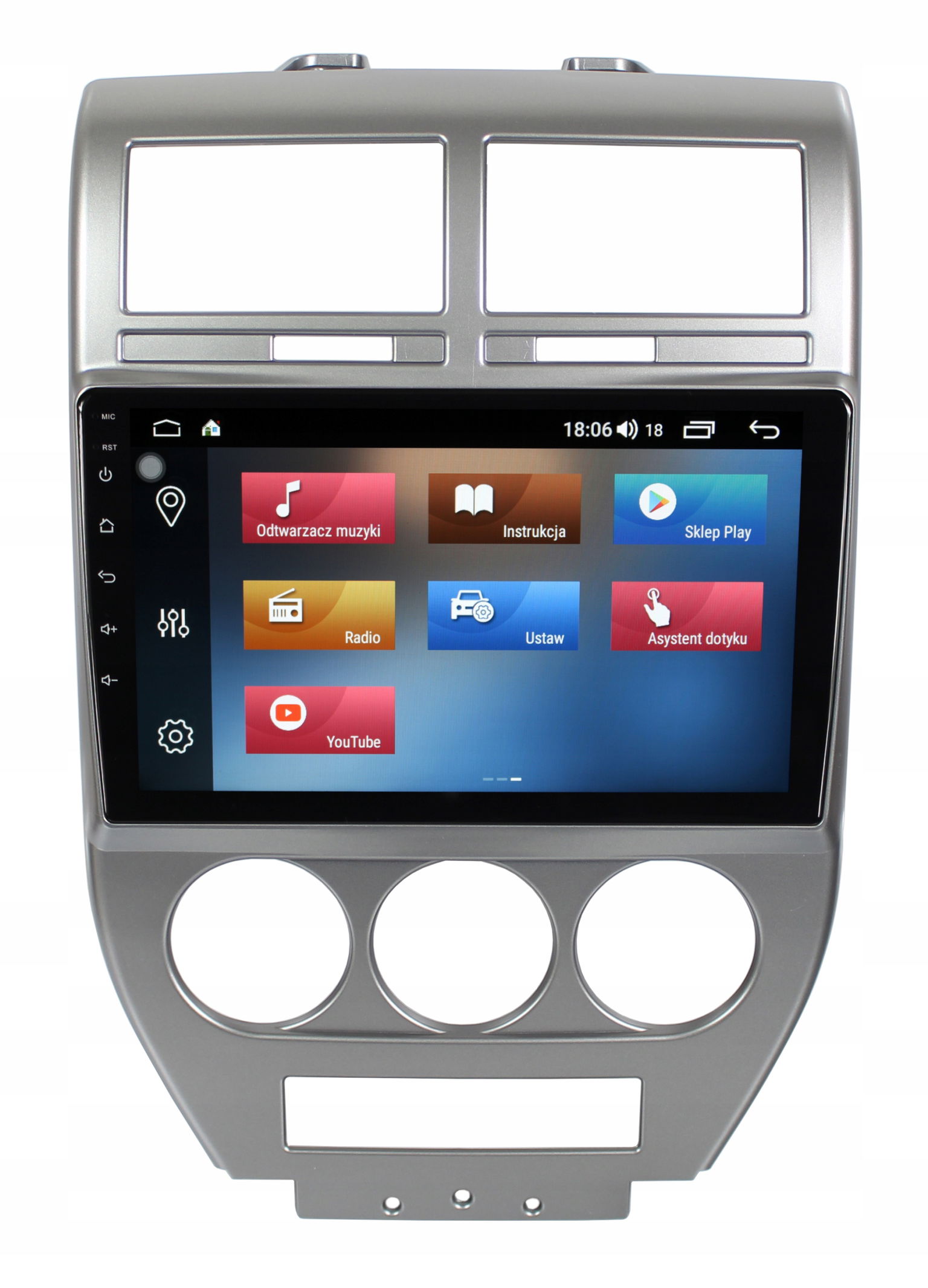Rádio Navigácia Gps Jeep Compass 2006-2010 Android