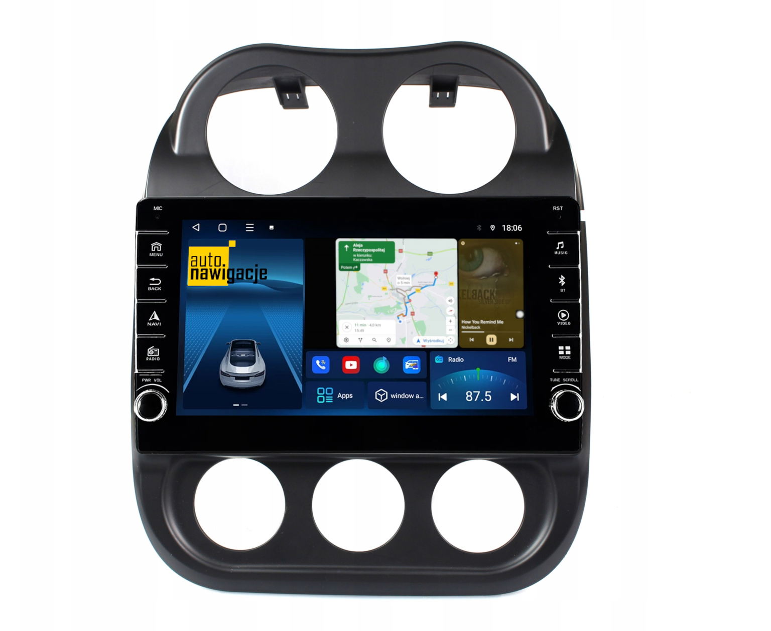 Rádio Navigácia Gps Jeep Patriot 2008-2015 Android