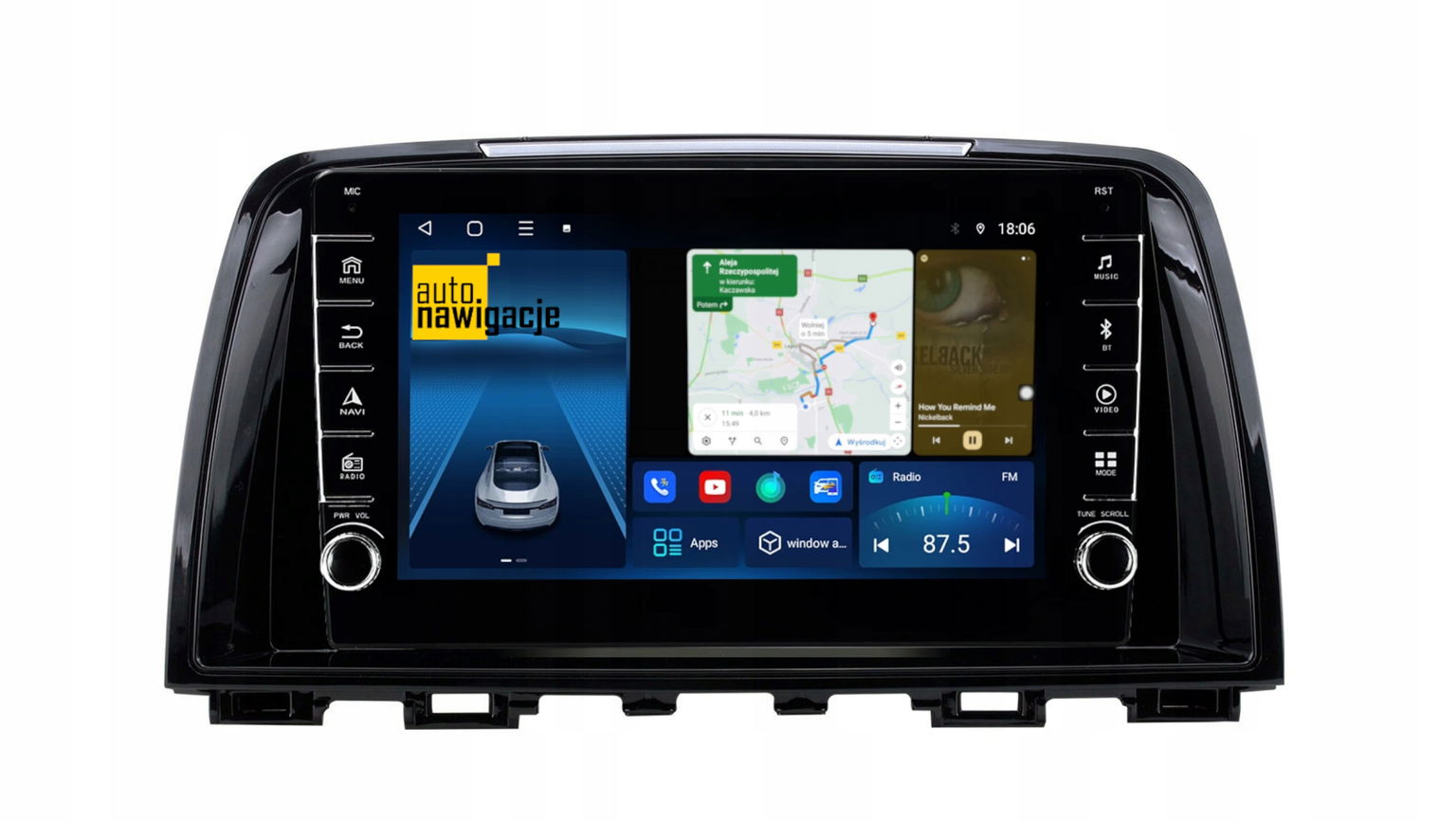 Rádio Navigácia Gps Mazda 6 2012-2017 Android