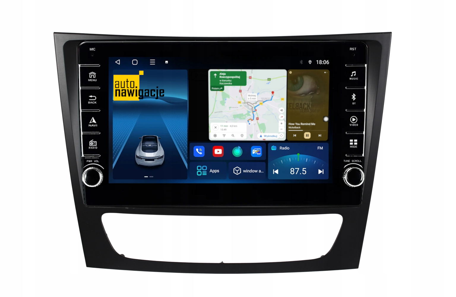 Rádio Navigácia Gps Mercedes Cls W219 Android
