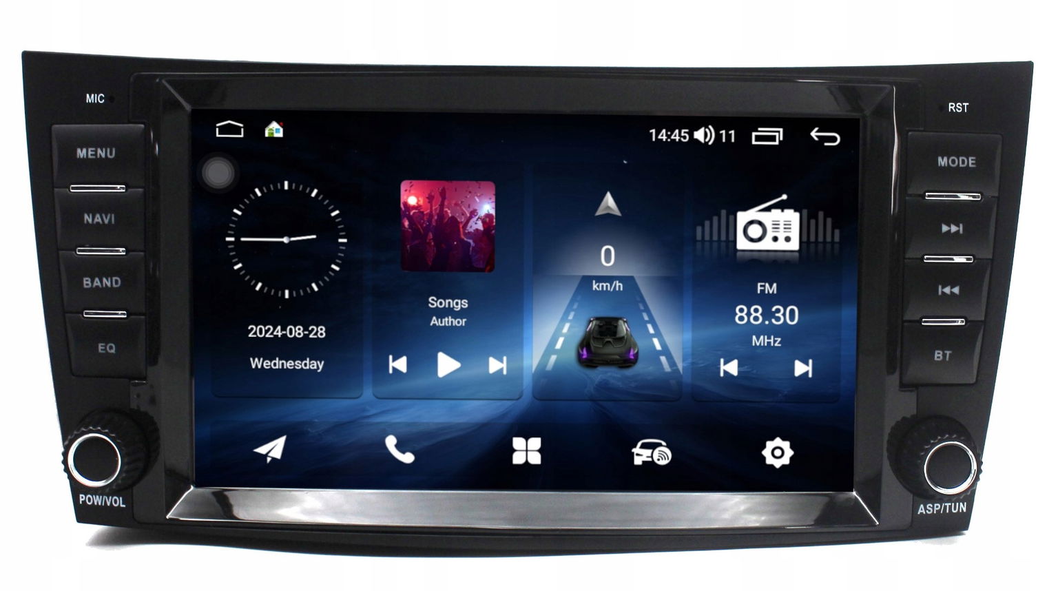 Rádio Navigácia Gps Mercedes E Trieda W211 2002-2009 Android Carplay