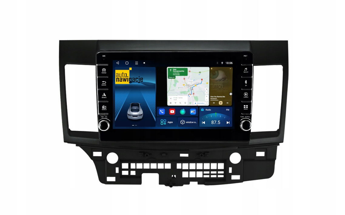 Rádio Navigácia Gps Mitsubishi Lancer VIII 2007-2014 Android