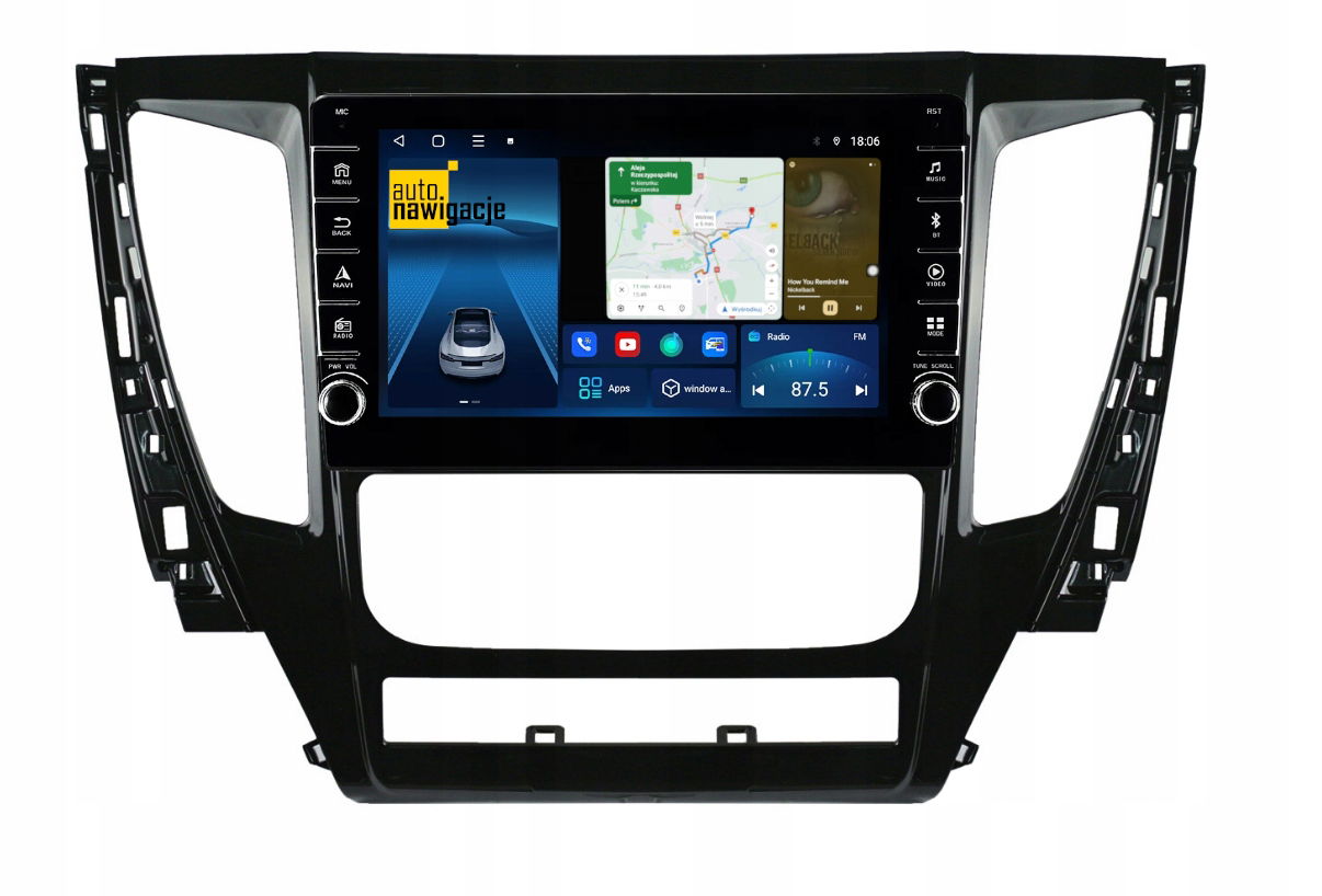 Rádio Navigácia Gps Mitsubishi Pajero Sport 2017-2020 Android