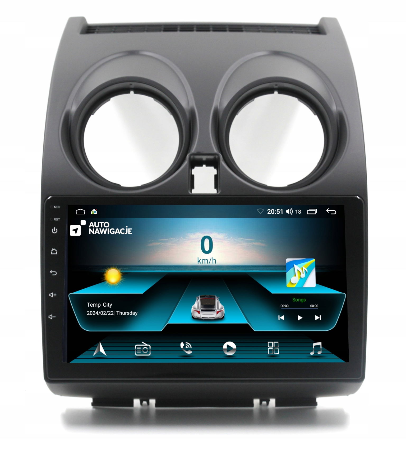 Rádio Navigácia Gps Nissan Qashqai 2006-2013 Android