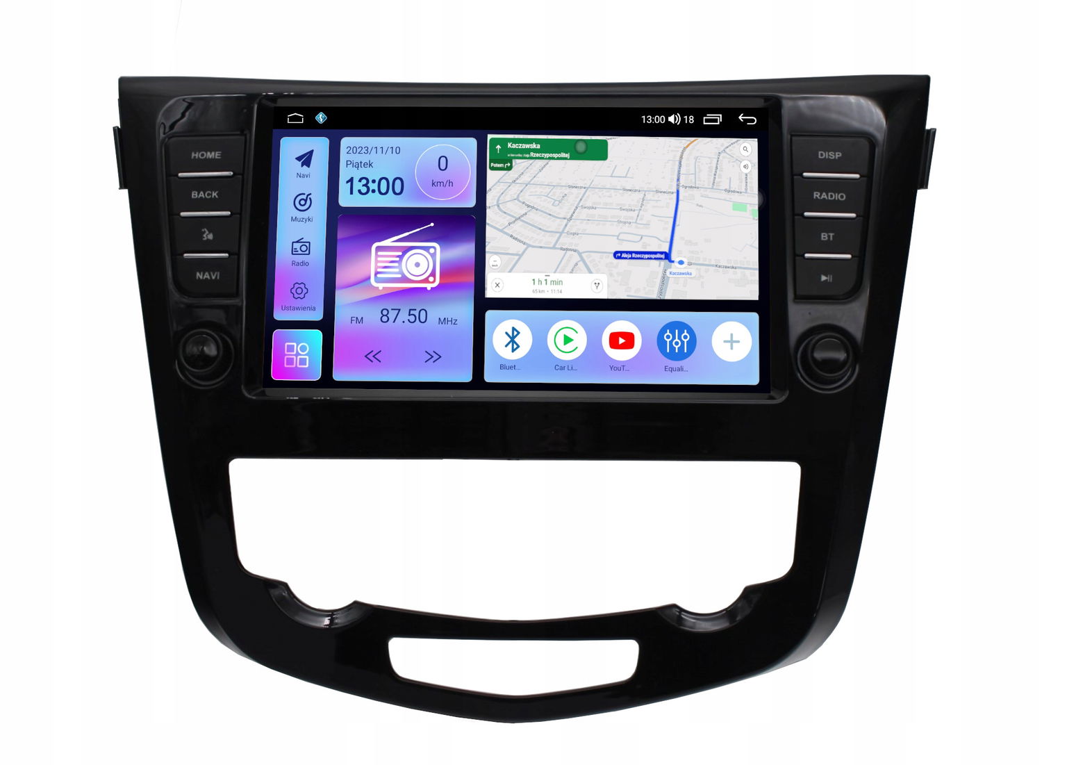 Radio Navigácia Gps Nissan Qashqai X-trail 2014+ Android automatická klíma