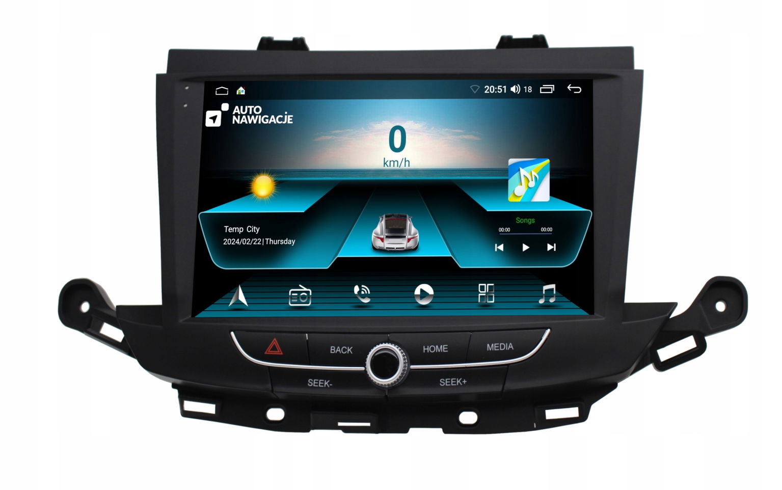 Rádio Navigácia Gps Opel Astra K 2015-2021 Android Carplay 2/64 Gb