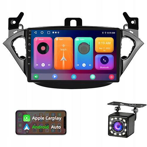 Rádio Navigácia Gps Opel Corsa E 2013-2019 Android 2GB/64GB Carplay