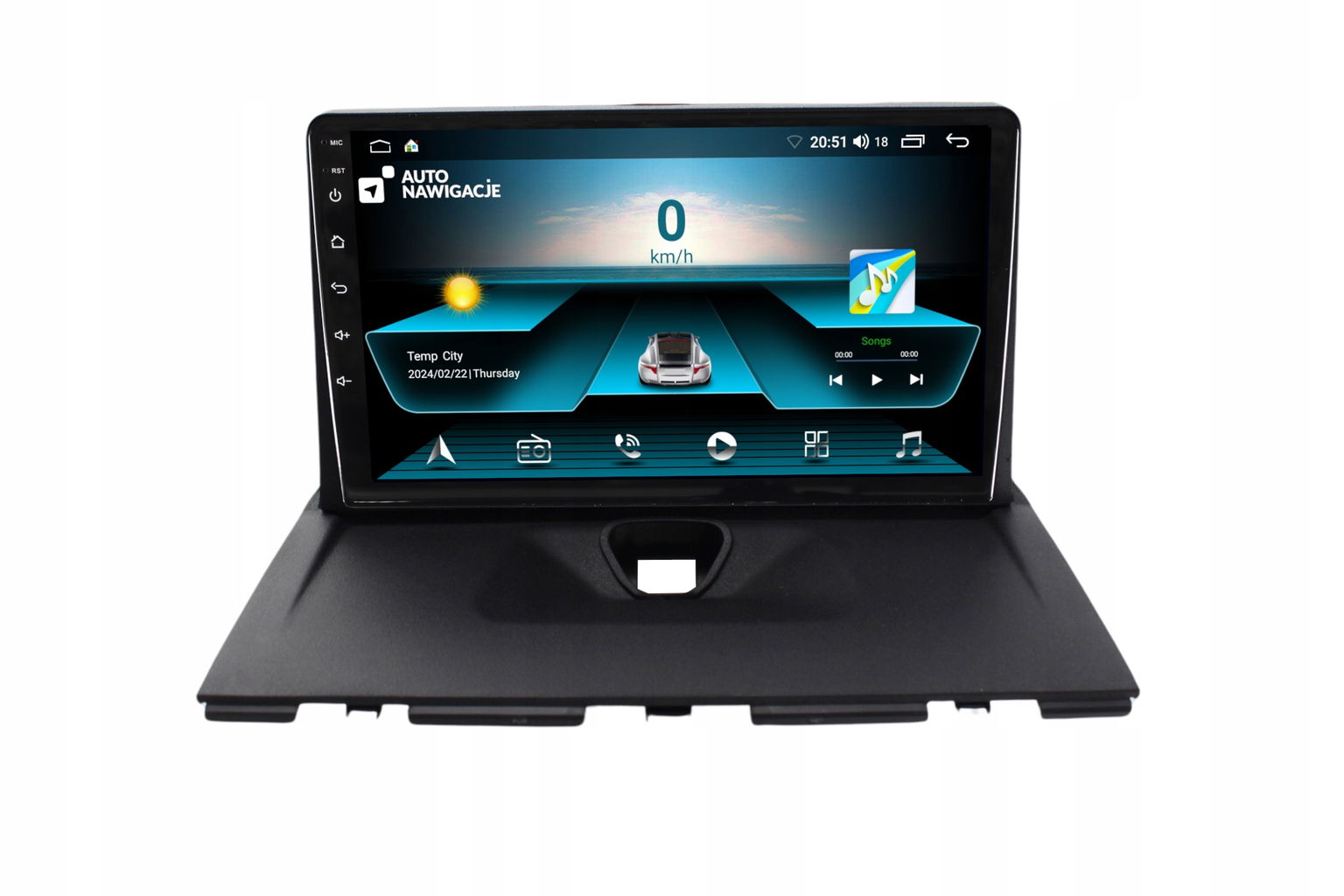 Rádio Navigácia Gps Peugeot Partner 2008-2018 Android Carplay