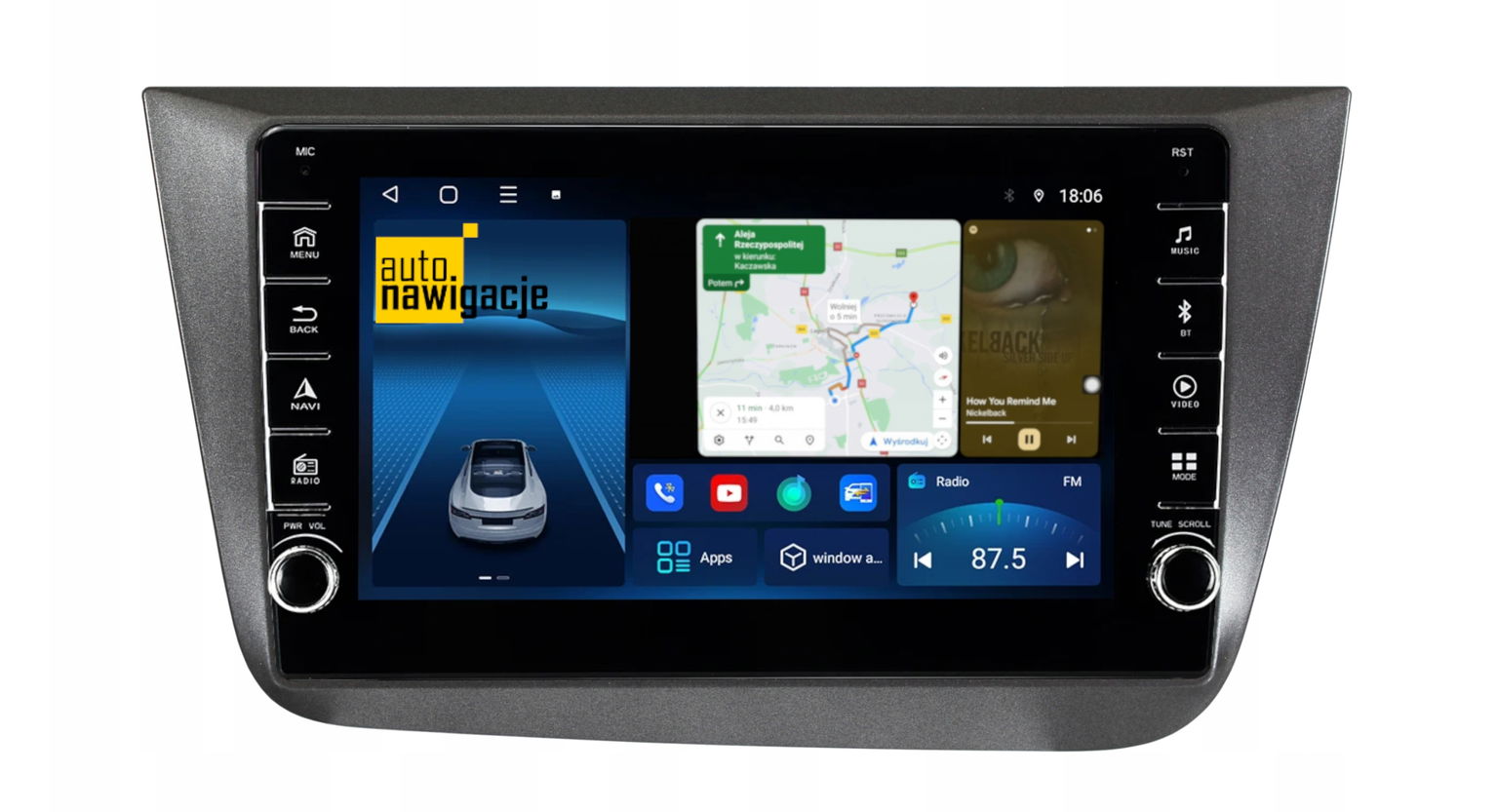 Rádio Navigácia Gps Seat Toledo 2004 – 2009 Android