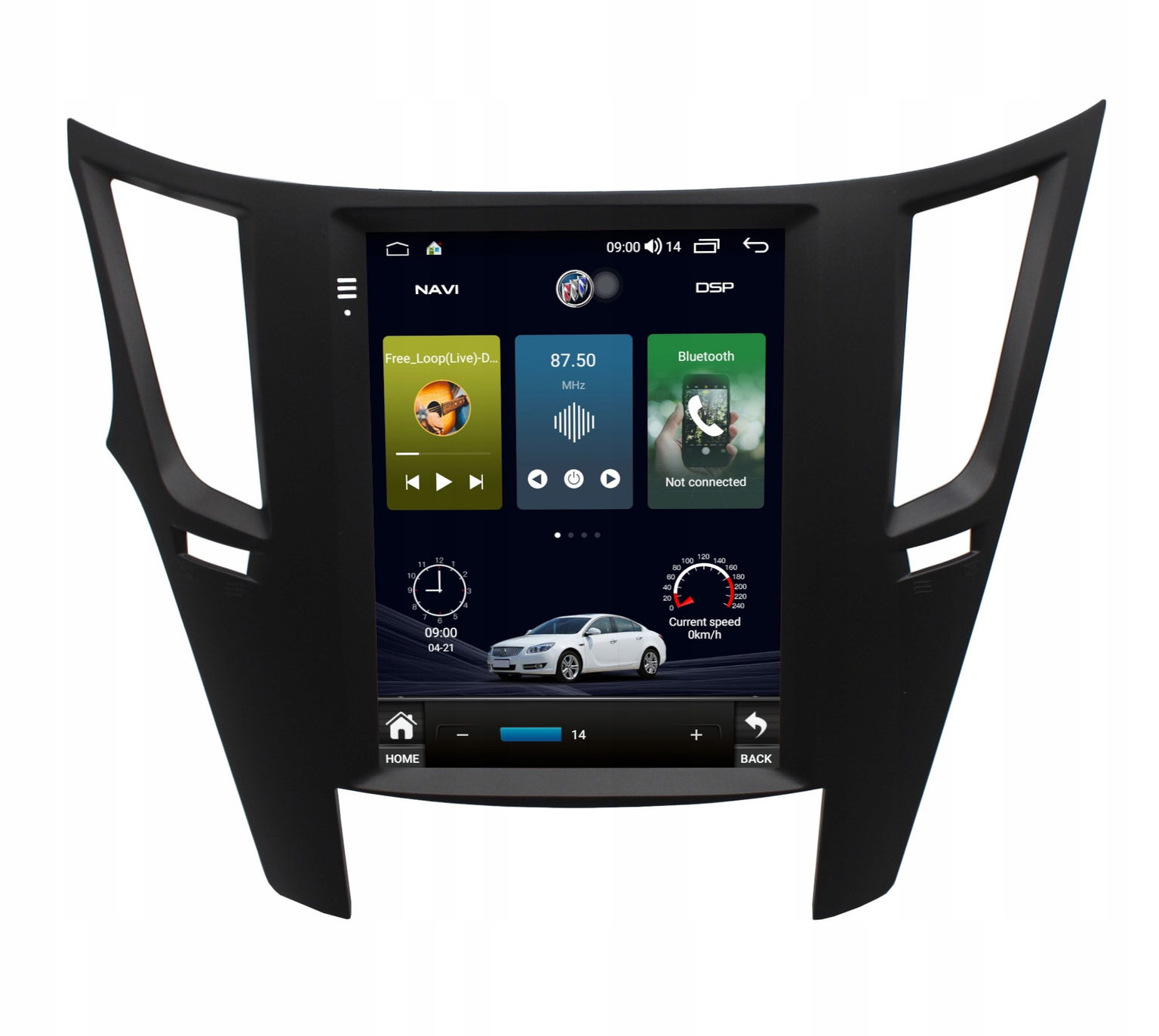 Rádio Navigácia Gps Subaru Outback 2010-2014 Android Carplay 8/128 Gb
