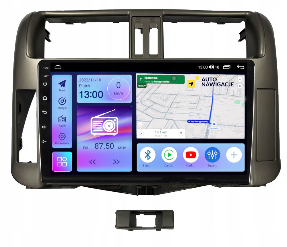 Rádio Navigácia Gps Toyota Land Cruiser 2009-2013 Android Carplay