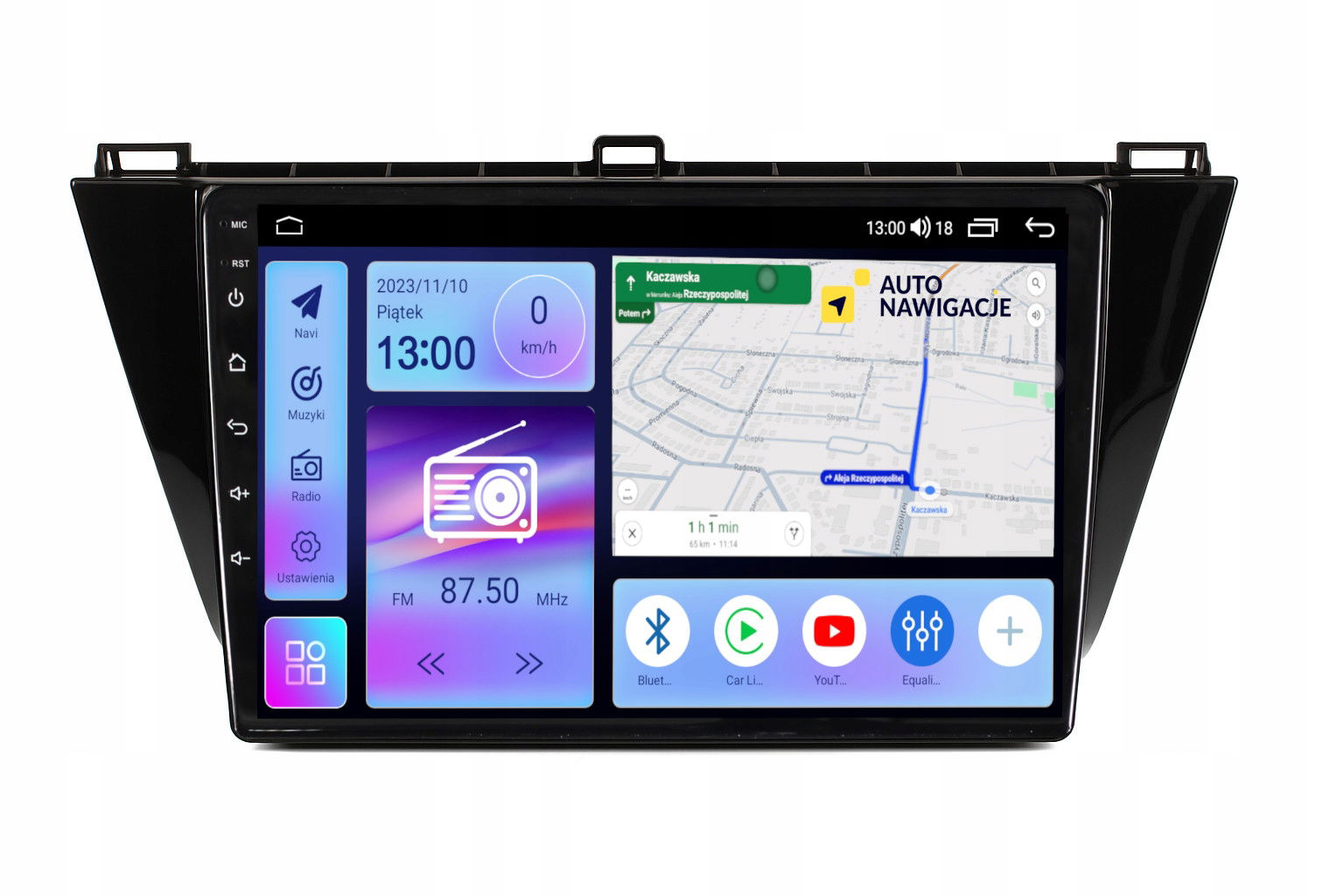 Rádio Navigácia Gps Volkswagen Touran 2017+ Android 8/128 Gb