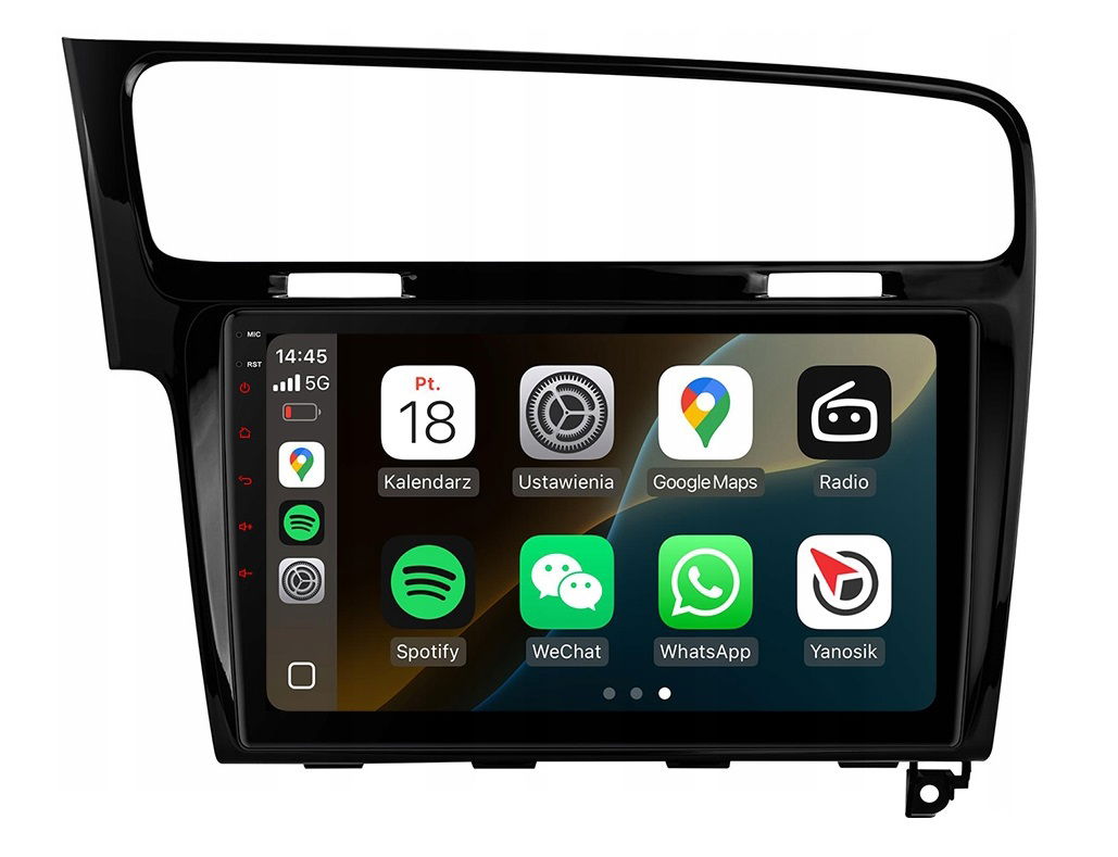 Rádio Navigácia Gps Vw Golf VII 7 Android Carplay 10" 2GB Ram 32GB