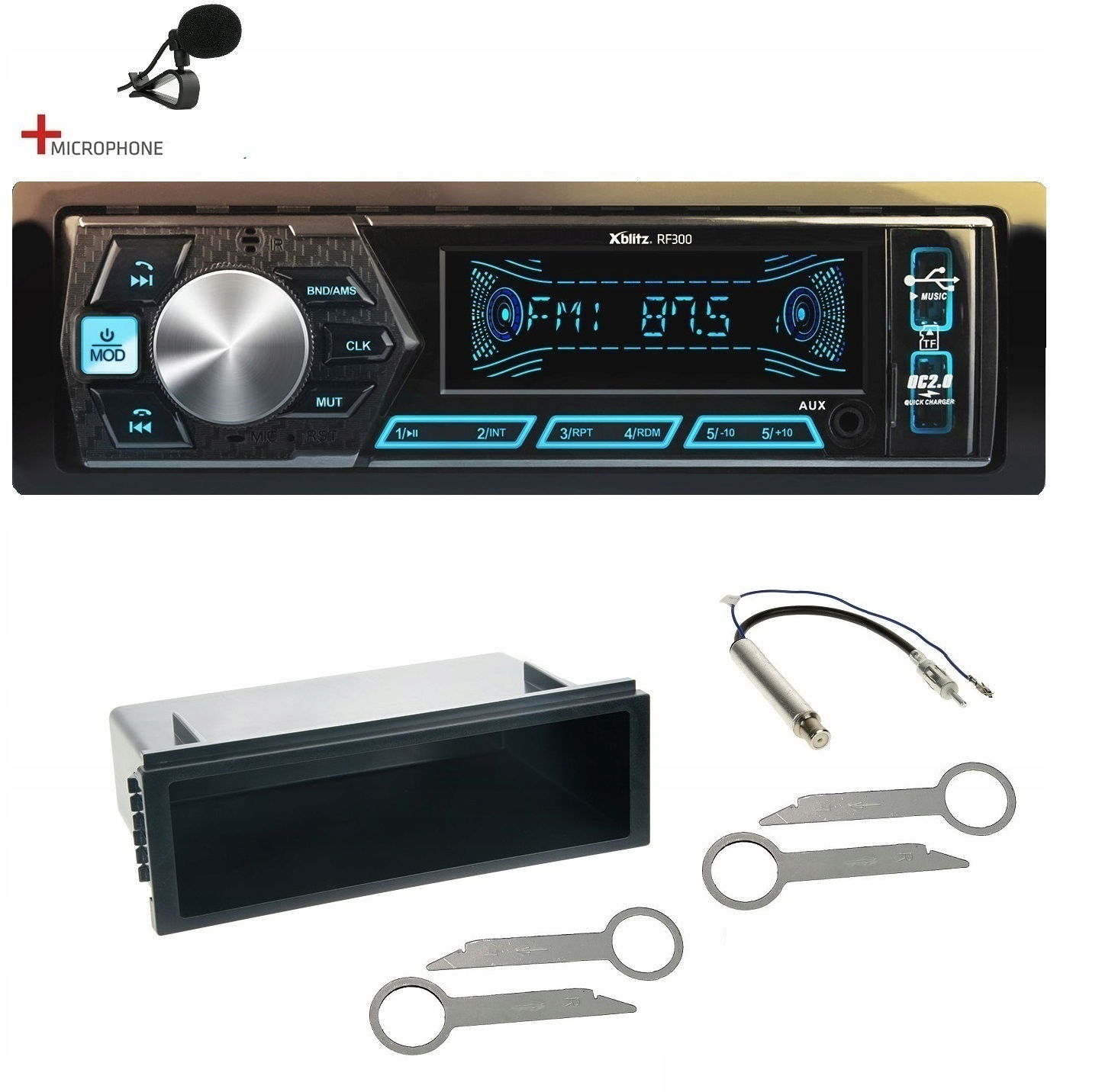 Rádio Xblitz RF300 s Bluetooth, Usb a Sd kartou, Vw Passat B5