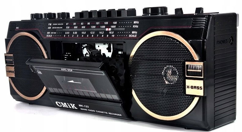 Rádioprehrávač Ghettoblaster Kazeta Usb Rádio MP3