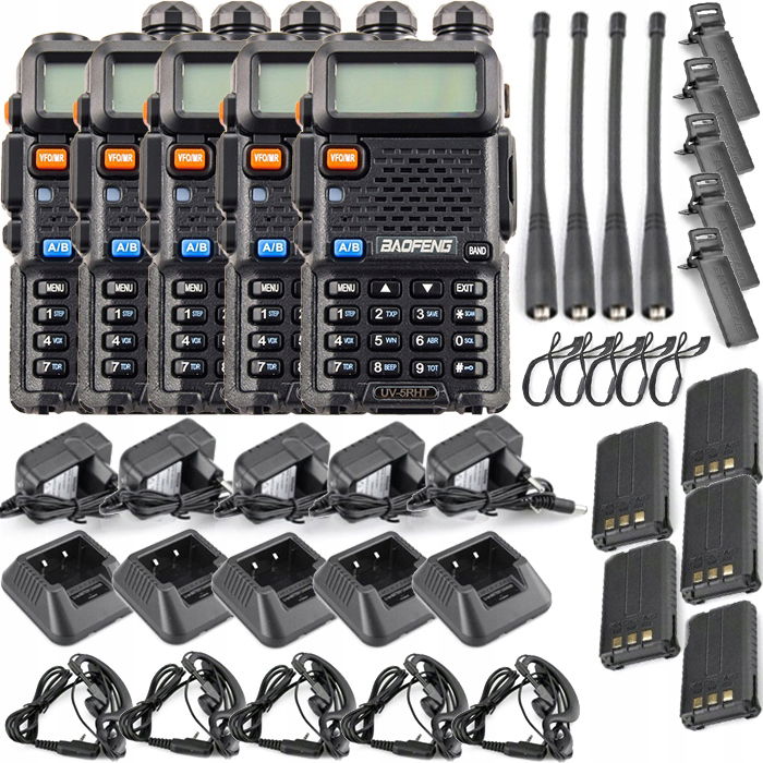 Rádiotelefón Vysielačka Baofeng UV-5R Ht 5W 5x