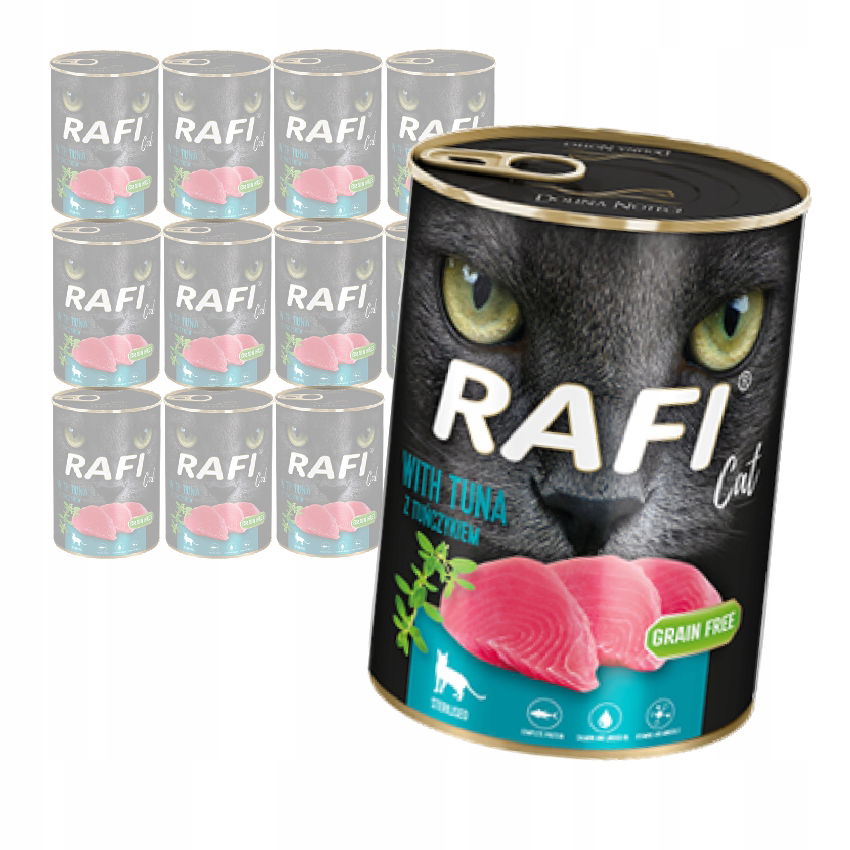Rafi Sterilised Vlhké Krmivo Mačka Tuniak 12x400g