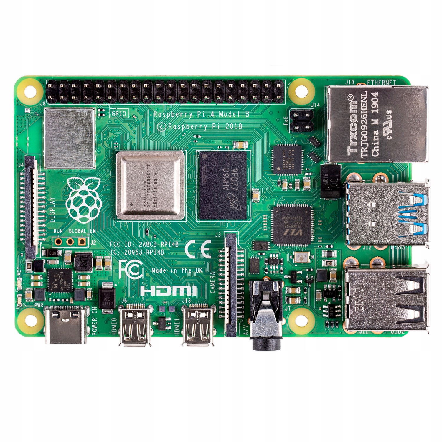 Raspberry Pi 4 model B 4 Gb Ram WiFi chladiče